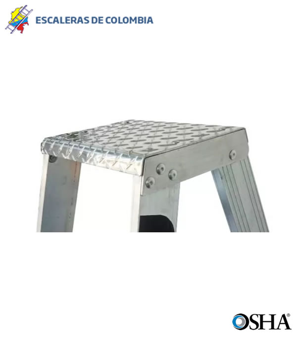 Plataforma de Escaleras Tijera en Aluminio